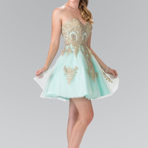 Sweetheart Neck A-Line Shape Prom Dress GS2371